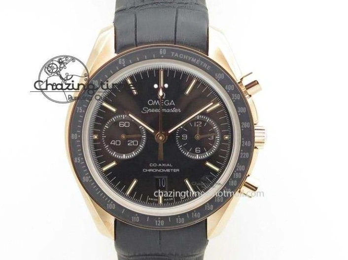 0227 Planet Ocean Master Chrono SS OM 1:1 Best Edition Gray Dial On SS Bracelet A9900 V Efficient 8116